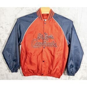MLB St. Louis Cardinals Snap Front Jacket Mens Medium‎